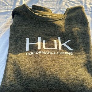 Huk Gray Performance Shirt XXL
